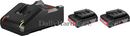 2x GBA 18V 2.0Ah + GAL 18V-40 Professional